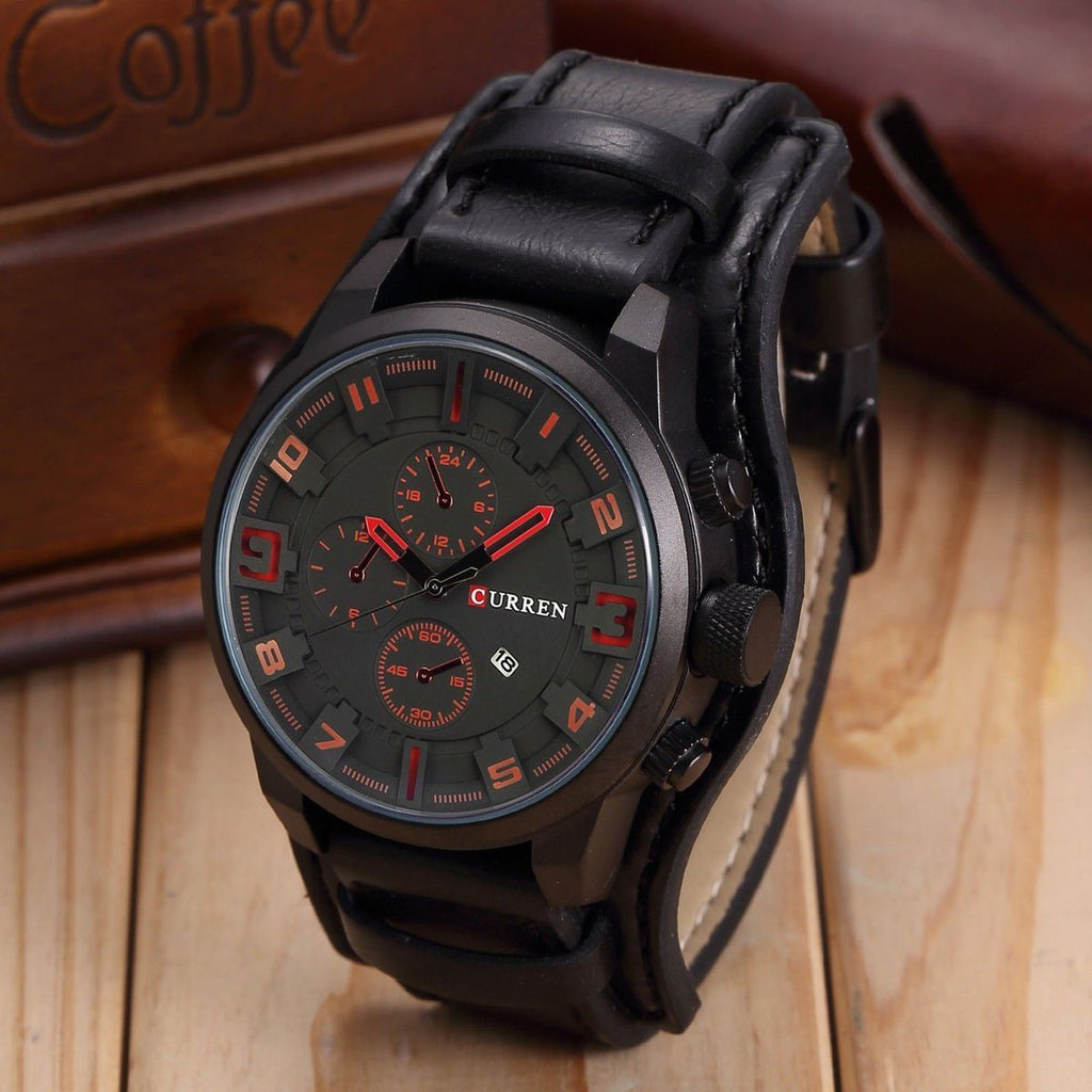 Reloj Curren 8225 pulso Cuero Hombre
