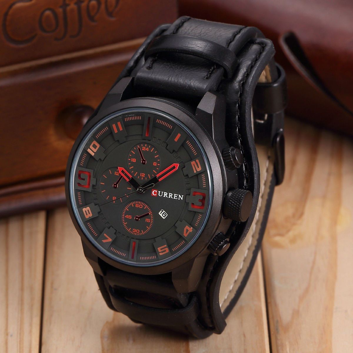 Reloj Curren 8225 pulso Cuero Hombre