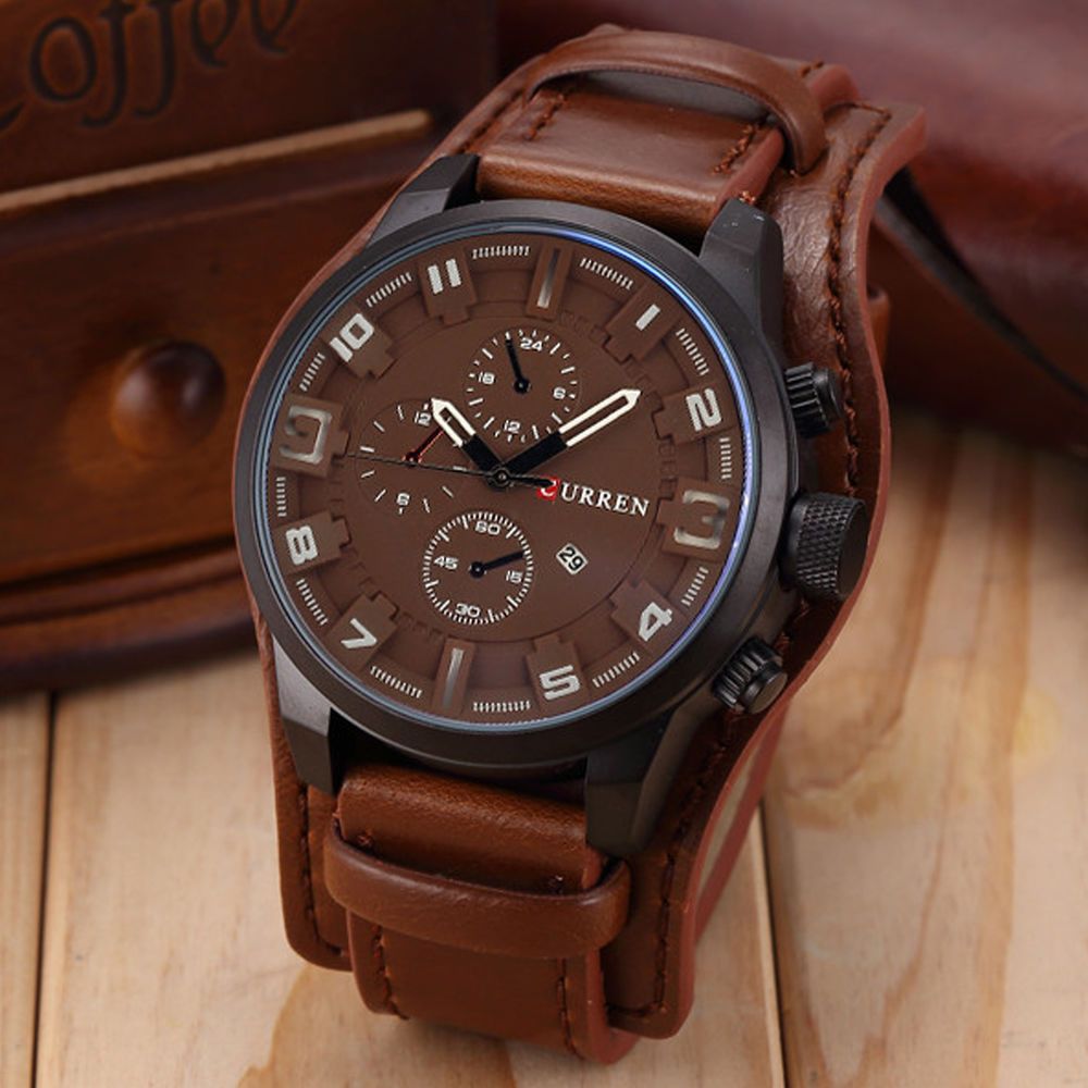 Reloj Curren 8225 pulso Cuero Hombre