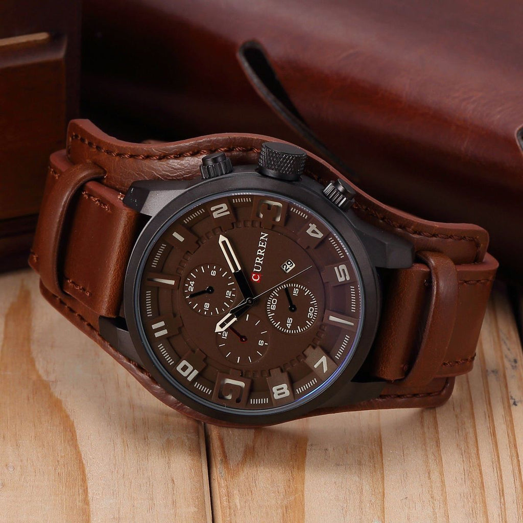 Reloj Curren 8225 pulso Cuero Hombre