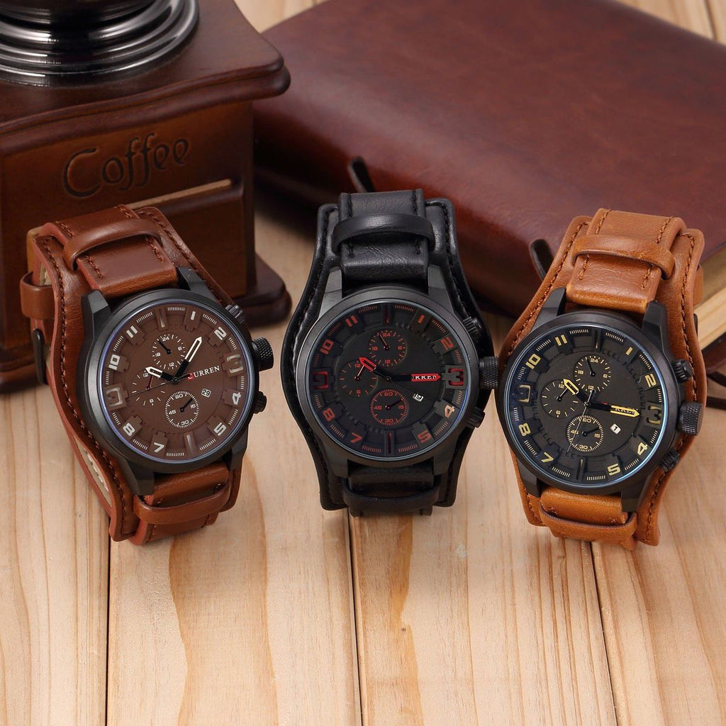 Reloj Curren 8225 pulso Cuero Hombre